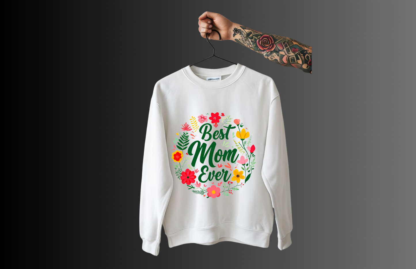 Best Mom Ever Floral T-Shirt
