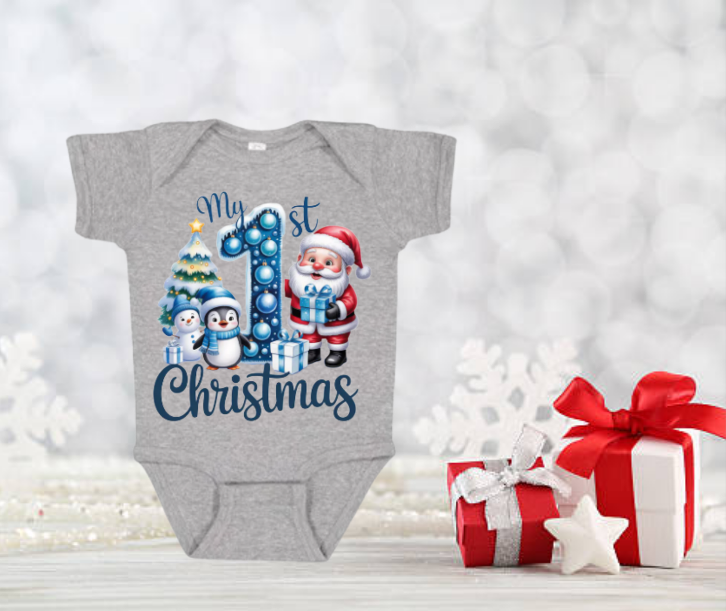 Baby 1st Christmas Onesie