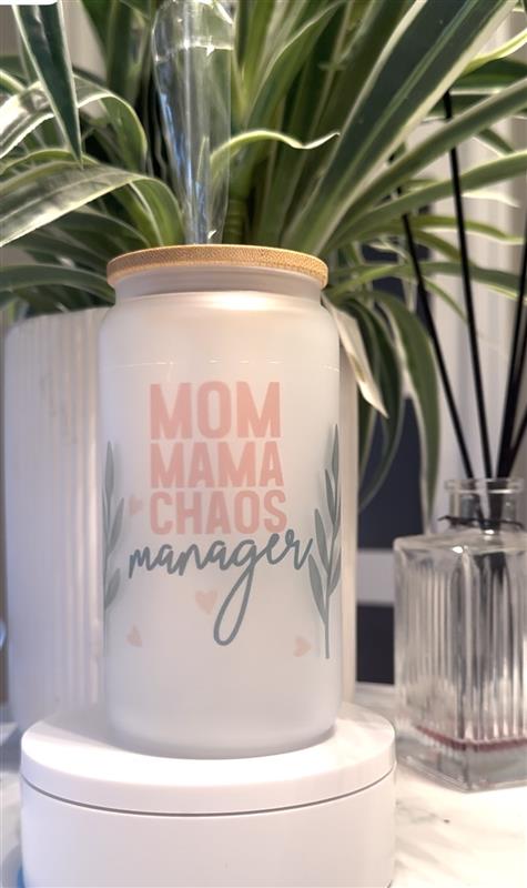 Libbey Glass Chaos Manager //Verre libbey Givré Manager du Chaos