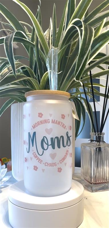 Libbey Glass MOMS morning mantra //Verre libbey Givré MOMS mantra du matin