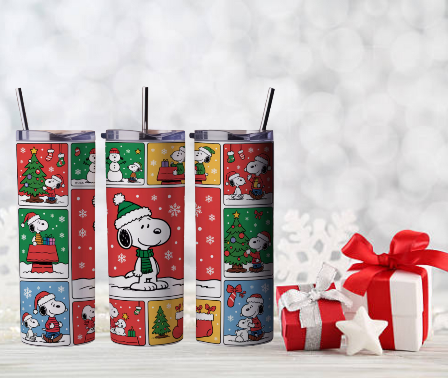 Christmas Snoopy Tumbler