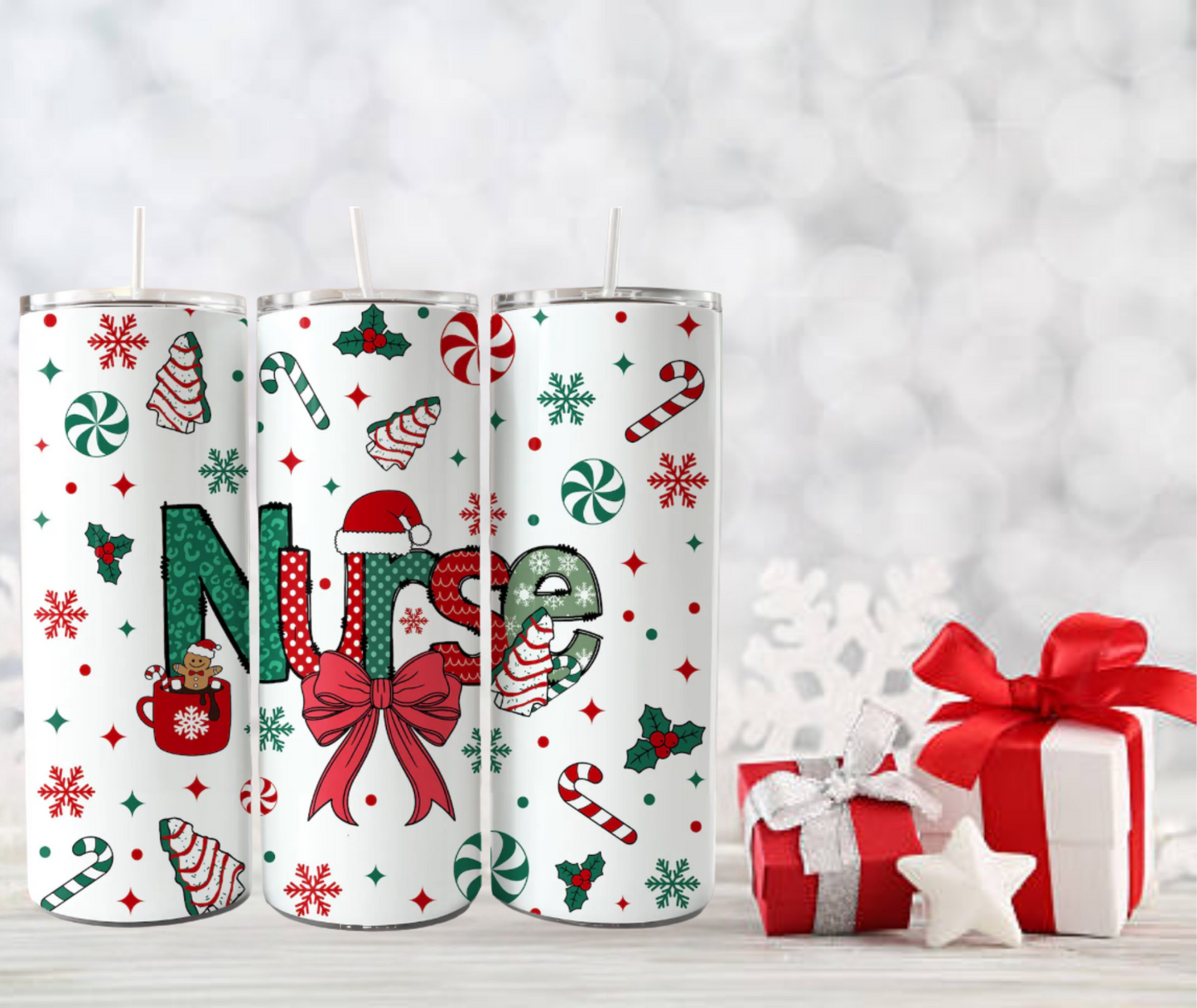 Nurse Christmas Tumbler