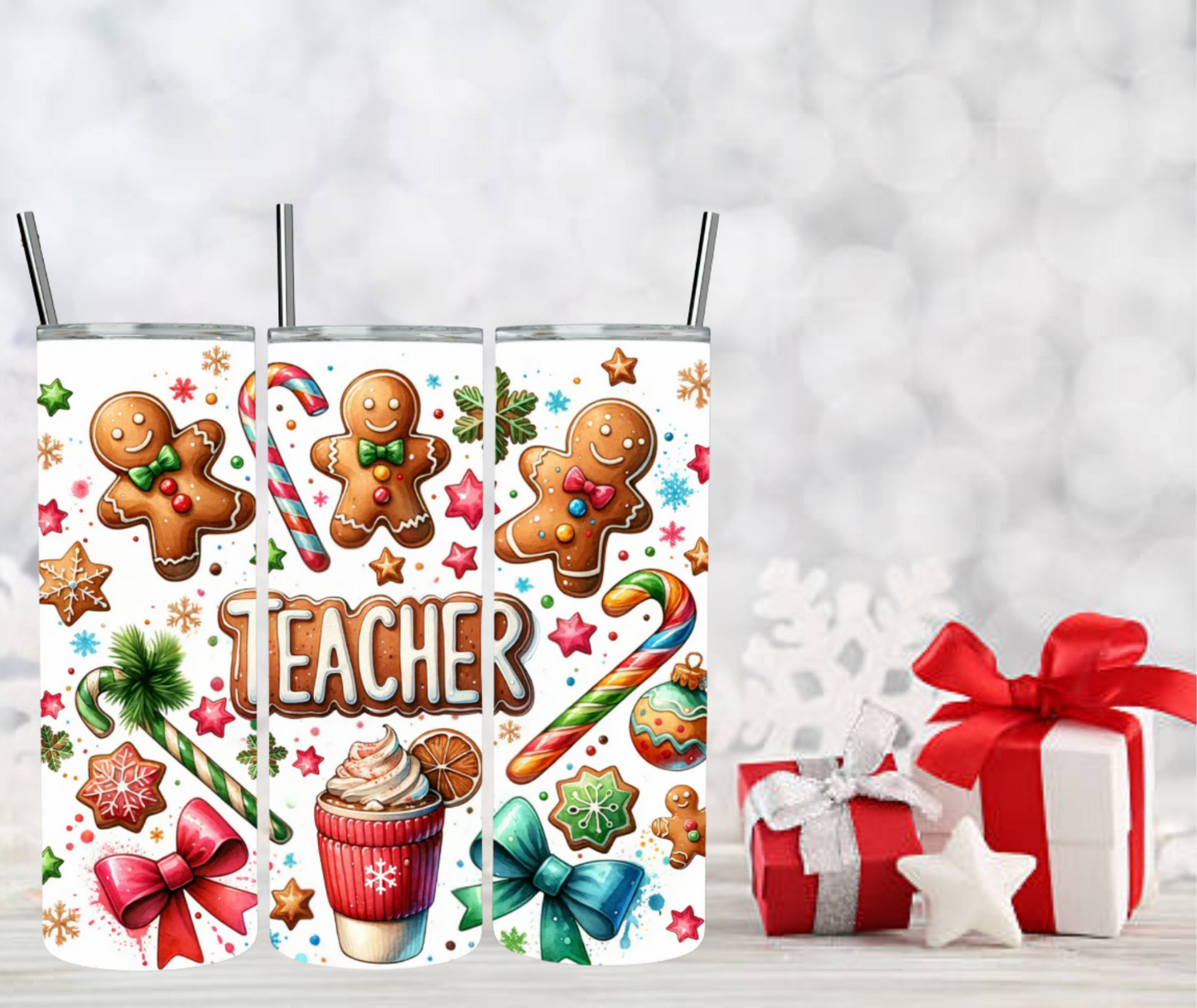 Gingerbread Teacher Tumbler