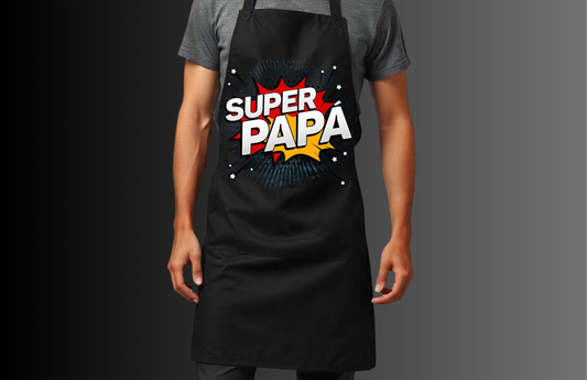Super Hero Papa Apron / Super Hero Papa Tablier