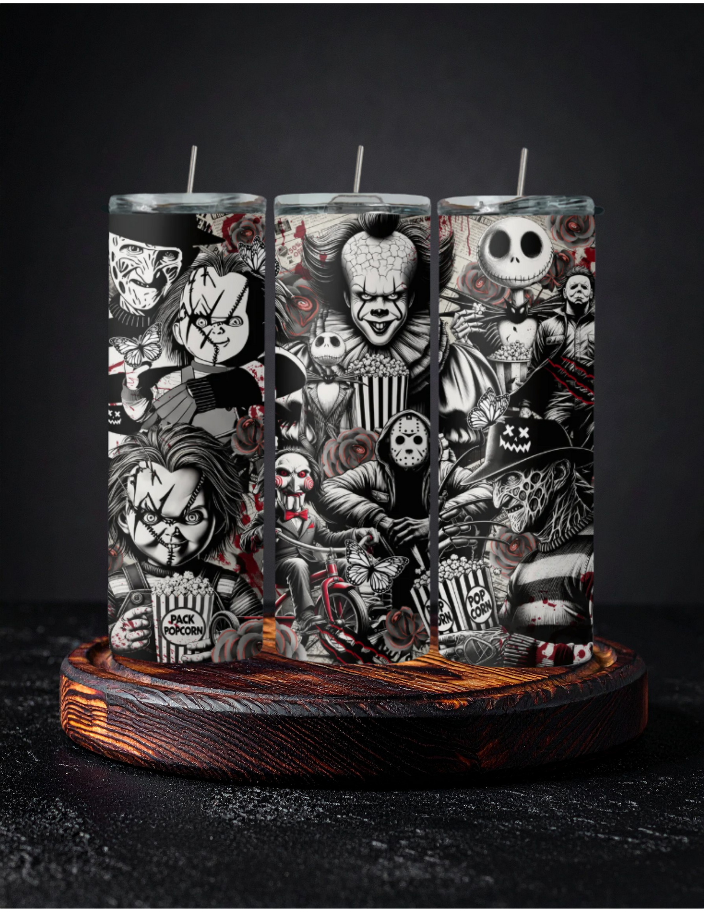 Halloween Characters Tumbler